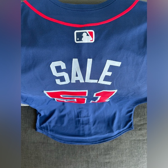 Nike Atlanta Braves Chris Sale #51 Navy Jersey MLB Baseball Men’s Sz: M - Picture 6 of 6
